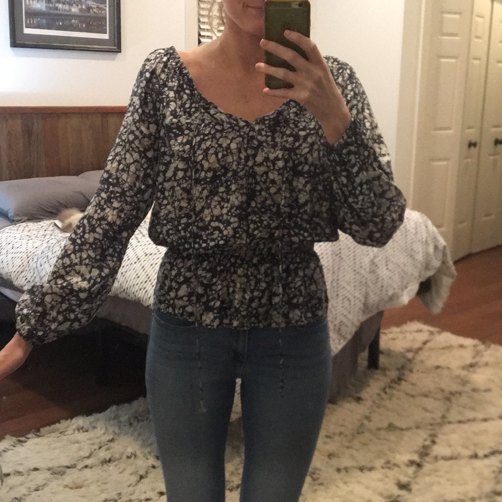 Michael by Michael Kors flowy bubble sleeve top